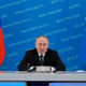 Russian President Vladimir Putin speaks at the presentation of Alexander Kurenkov as the new Russian Minister for Emergency Ministry in Moscow, Russia, Wednesday, May 25, 2022.